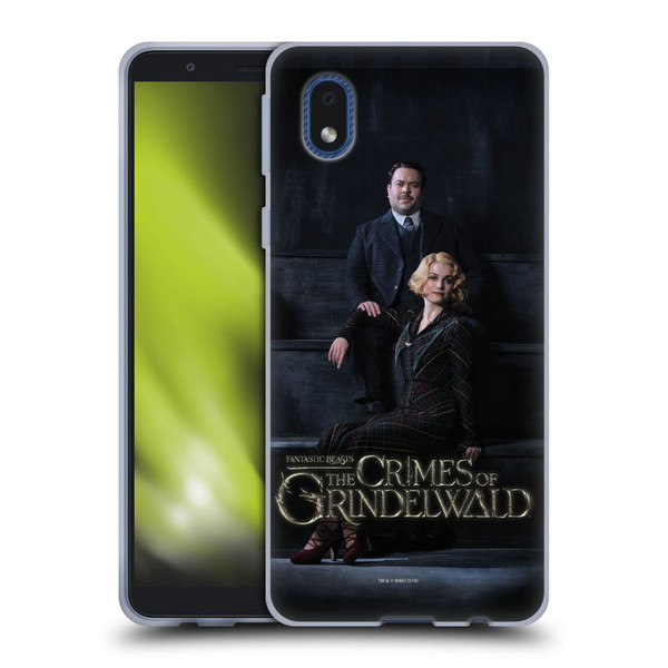 Fantastic Beasts The Crimes Of Grindelwald Character Art Jacob And Queenie Soft Gel Case for Samsung Galaxy A01 Core (2020)