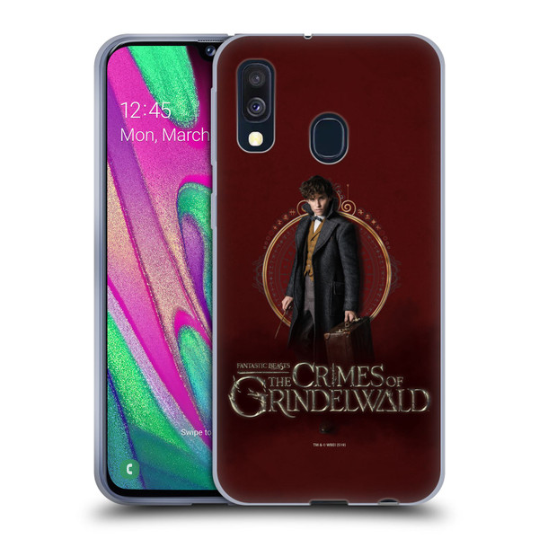 Fantastic Beasts The Crimes Of Grindelwald Character Art Newt Scamander Soft Gel Case for Samsung Galaxy A40 (2019)
