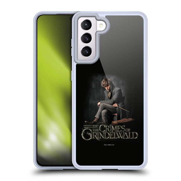 Fantastic Beasts The Crimes Of Grindelwald Character Art Newt Sitting Soft Gel Case for Samsung Galaxy S21 5G