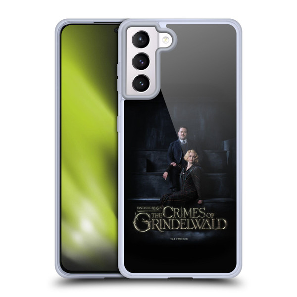 Fantastic Beasts The Crimes Of Grindelwald Character Art Jacob And Queenie Soft Gel Case for Samsung Galaxy S21+ 5G