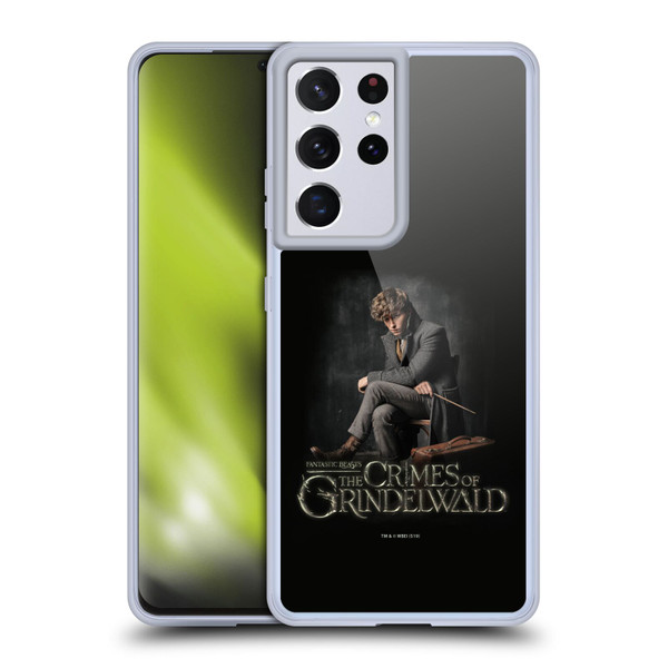 Fantastic Beasts The Crimes Of Grindelwald Character Art Newt Sitting Soft Gel Case for Samsung Galaxy S21 Ultra 5G