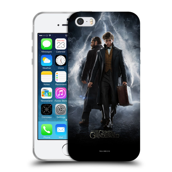 Fantastic Beasts The Crimes Of Grindelwald Key Art Newt & Albus Poster Soft Gel Case for Apple iPhone 5 / 5s / iPhone SE 2016