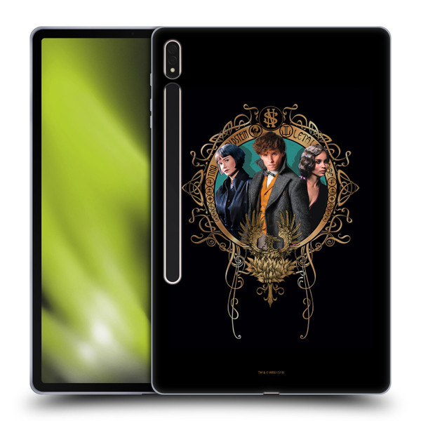 Fantastic Beasts The Crimes Of Grindelwald Key Art Love Triangle Soft Gel Case for Samsung Galaxy Tab S8 Plus