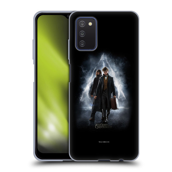 Fantastic Beasts The Crimes Of Grindelwald Key Art Newt & Albus Poster Soft Gel Case for Samsung Galaxy A03s (2021)