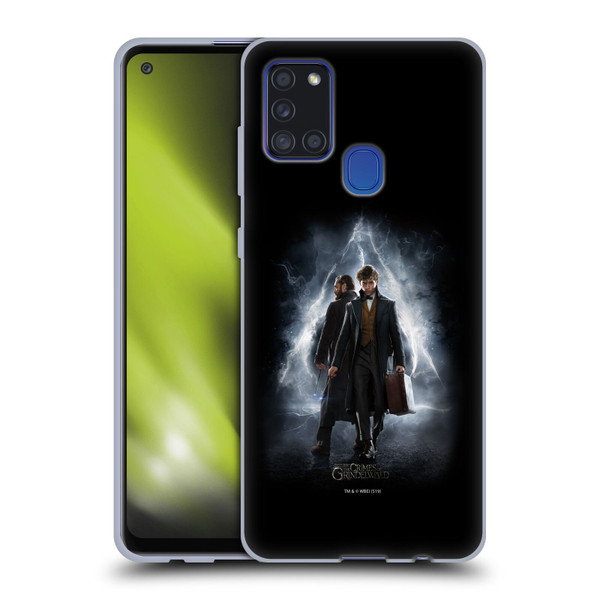 Fantastic Beasts The Crimes Of Grindelwald Key Art Newt & Albus Poster Soft Gel Case for Samsung Galaxy A21s (2020)