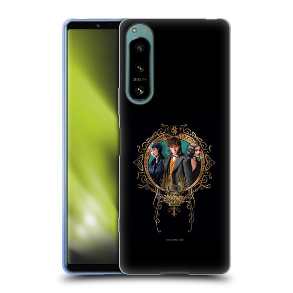 Fantastic Beasts The Crimes Of Grindelwald Key Art Love Triangle Soft Gel Case for Sony Xperia 5 IV