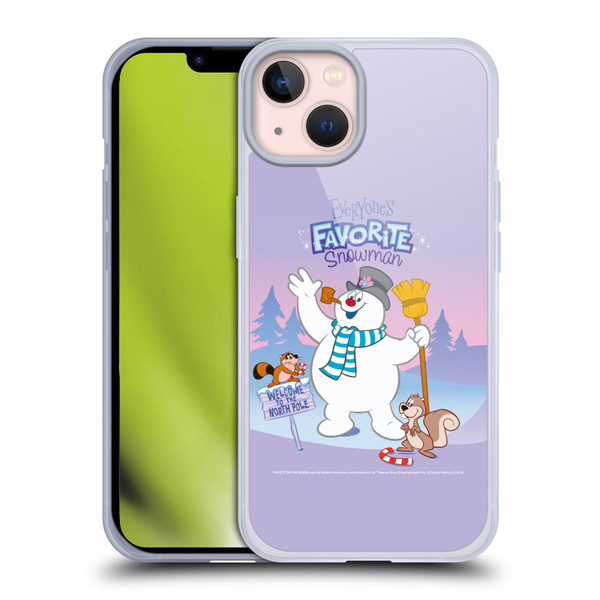 Frosty the Snowman Movie Key Art Favorite Snowman Soft Gel Case for Apple iPhone 13