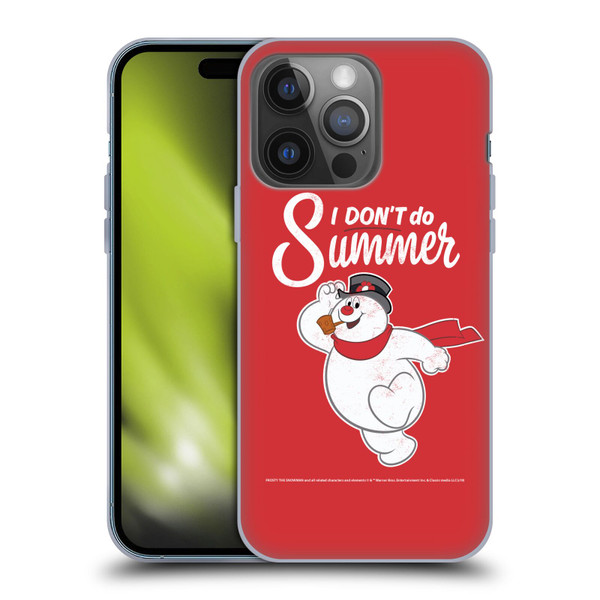 Frosty the Snowman Movie Key Art I Don't Do Summer Soft Gel Case for Apple iPhone 14 Pro