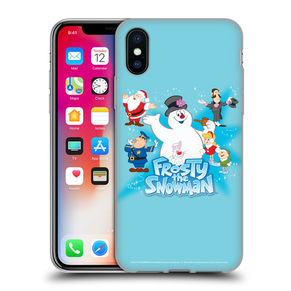 Frosty the Snowman Movie Key Art Group Soft Gel Case for Apple iPhone X / iPhone XS