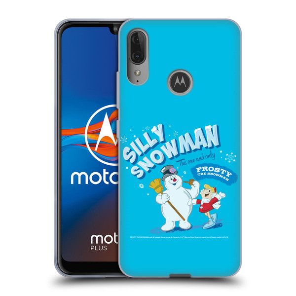 Frosty the Snowman Movie Key Art Silly Snowman Soft Gel Case for Motorola Moto E6 Plus