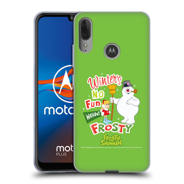 Frosty the Snowman Movie Key Art Winters Soft Gel Case for Motorola Moto E6 Plus