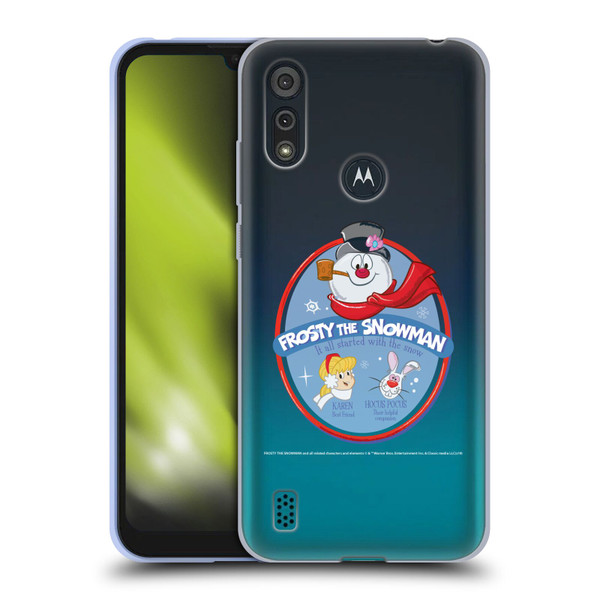 Frosty the Snowman Movie Key Art Frosty And Friends Soft Gel Case for Motorola Moto E6s (2020)