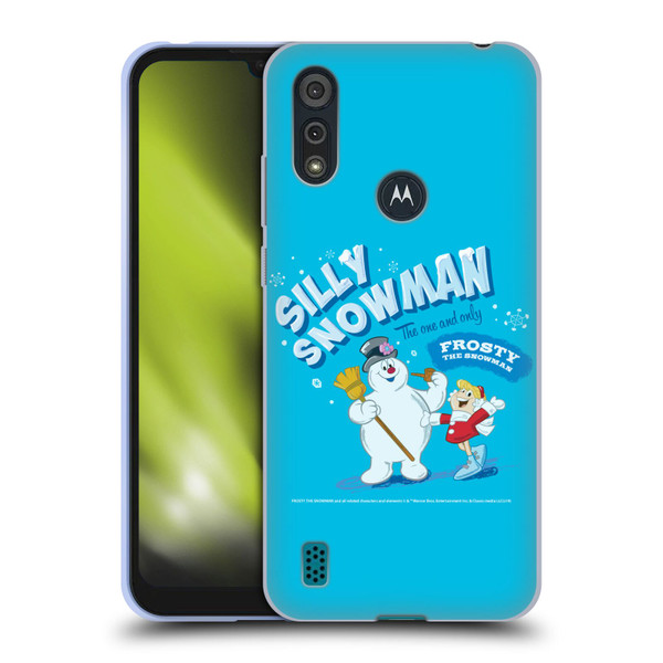 Frosty the Snowman Movie Key Art Silly Snowman Soft Gel Case for Motorola Moto E6s (2020)