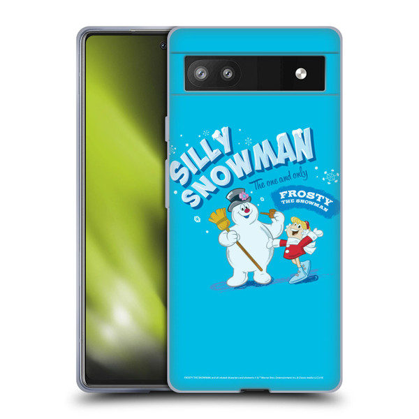 Frosty the Snowman Movie Key Art Silly Snowman Soft Gel Case for Google Pixel 6a