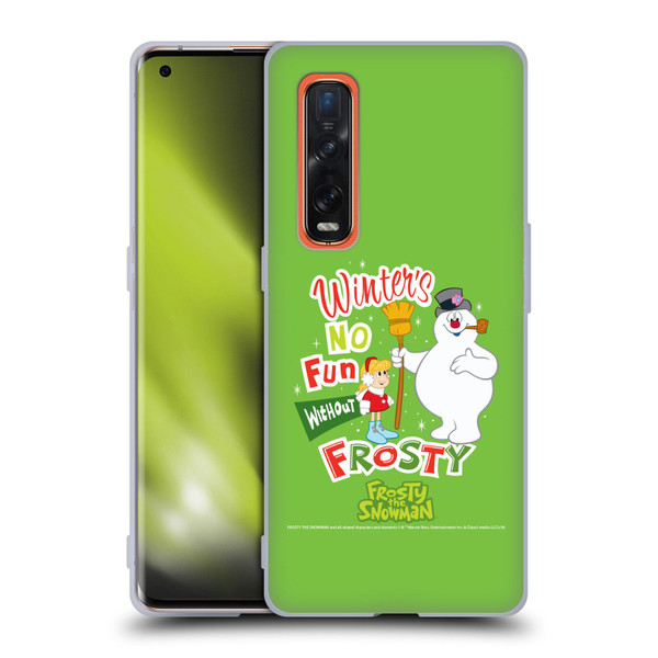 Frosty the Snowman Movie Key Art Winters Soft Gel Case for OPPO Find X2 Pro 5G