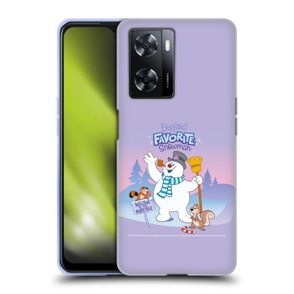 Frosty the Snowman Movie Key Art Favorite Snowman Soft Gel Case for OPPO A57s