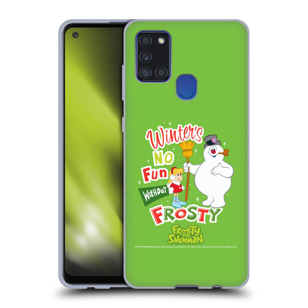 Frosty the Snowman Movie Key Art Winters Soft Gel Case for Samsung Galaxy A21s (2020)