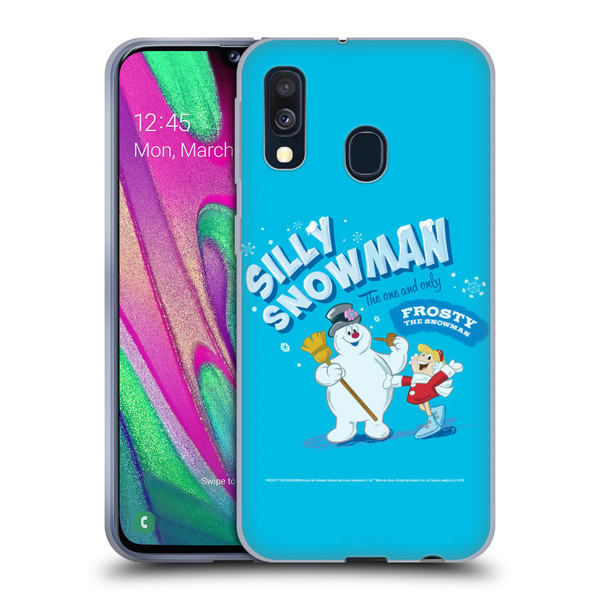 Frosty the Snowman Movie Key Art Silly Snowman Soft Gel Case for Samsung Galaxy A40 (2019)