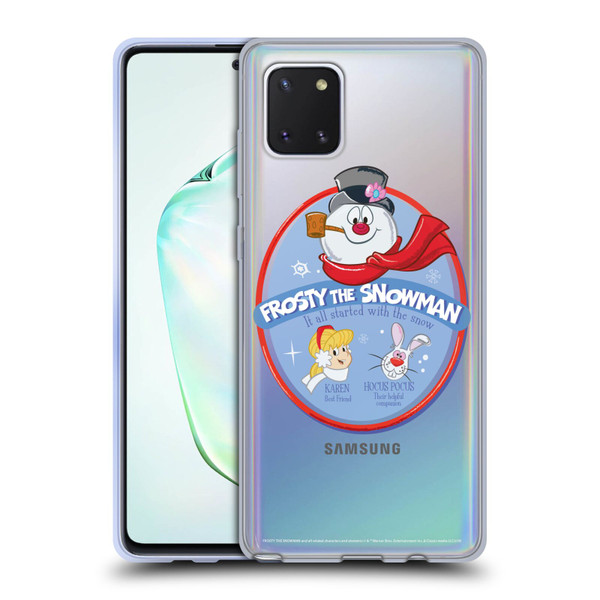 Frosty the Snowman Movie Key Art Frosty And Friends Soft Gel Case for Samsung Galaxy Note10 Lite