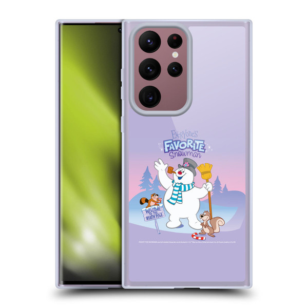 Frosty the Snowman Movie Key Art Favorite Snowman Soft Gel Case for Samsung Galaxy S22 Ultra 5G