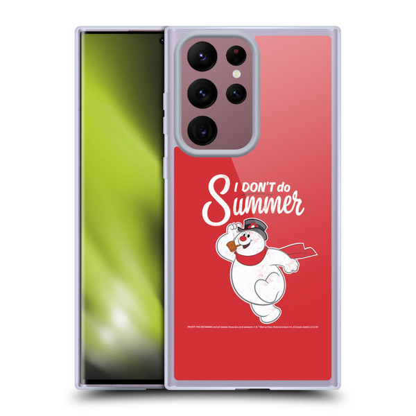 Frosty the Snowman Movie Key Art I Don't Do Summer Soft Gel Case for Samsung Galaxy S22 Ultra 5G