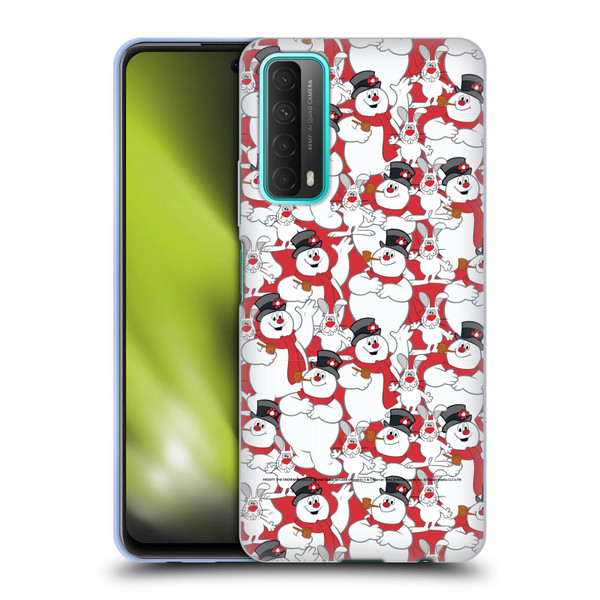 Frosty the Snowman Movie Patterns Pattern 4 Soft Gel Case for Huawei P Smart (2021)