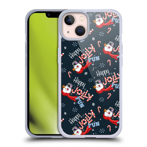 Frosty the Snowman Movie Patterns Pattern 7 Soft Gel Case for Apple iPhone 13