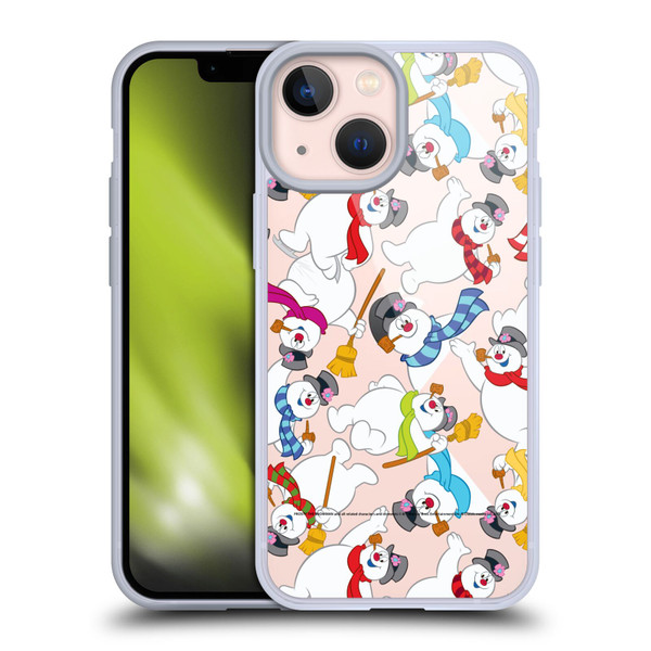 Frosty the Snowman Movie Patterns Pattern 3 Soft Gel Case for Apple iPhone 13 Mini