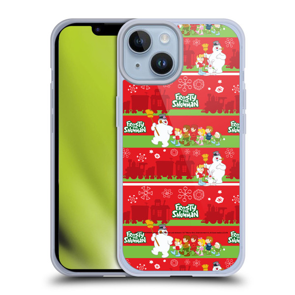 Frosty the Snowman Movie Patterns Pattern 1 Soft Gel Case for Apple iPhone 14