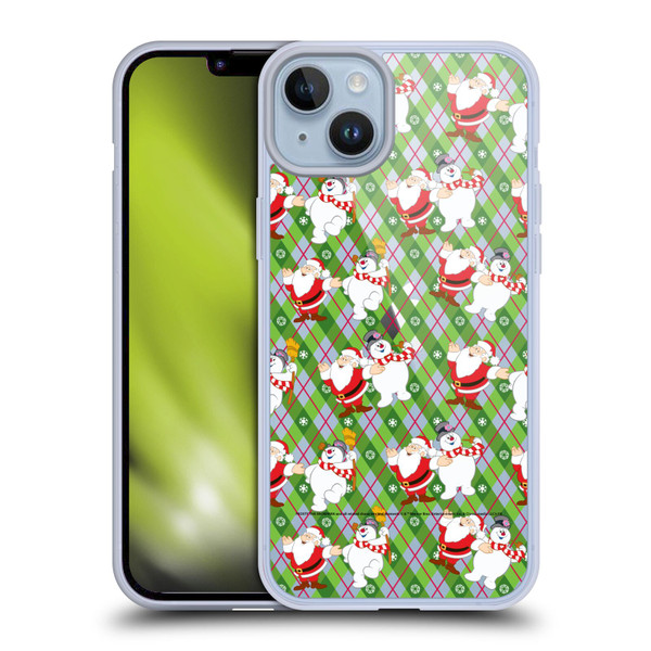 Frosty the Snowman Movie Patterns Pattern 2 Soft Gel Case for Apple iPhone 14 Plus