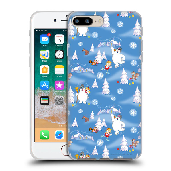 Frosty the Snowman Movie Patterns Pattern 6 Soft Gel Case for Apple iPhone 7 Plus / iPhone 8 Plus