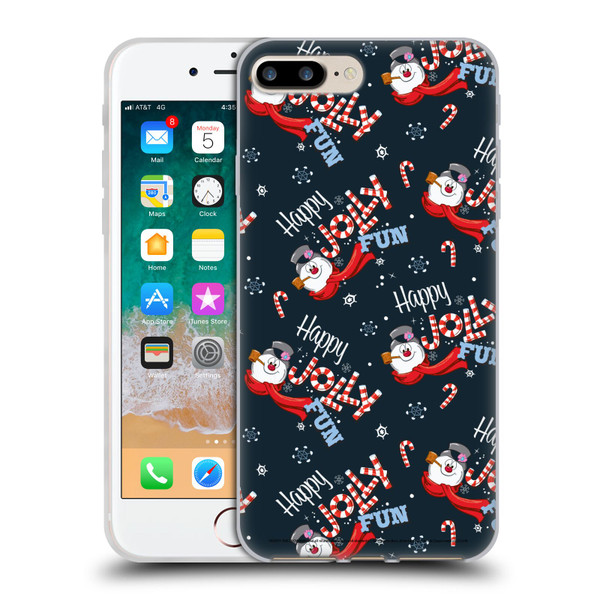 Frosty the Snowman Movie Patterns Pattern 7 Soft Gel Case for Apple iPhone 7 Plus / iPhone 8 Plus