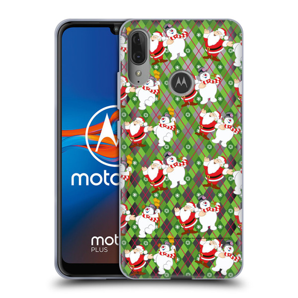 Frosty the Snowman Movie Patterns Pattern 2 Soft Gel Case for Motorola Moto E6 Plus