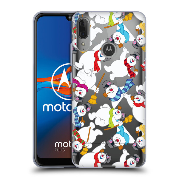 Frosty the Snowman Movie Patterns Pattern 3 Soft Gel Case for Motorola Moto E6 Plus