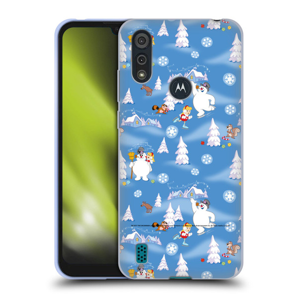 Frosty the Snowman Movie Patterns Pattern 6 Soft Gel Case for Motorola Moto E6s (2020)