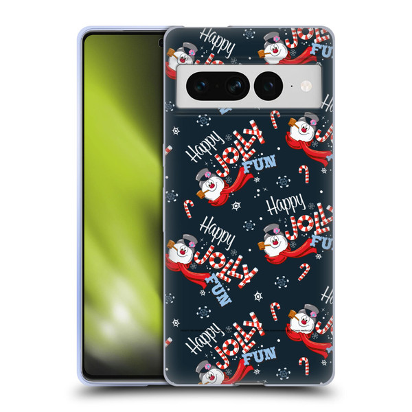 Frosty the Snowman Movie Patterns Pattern 7 Soft Gel Case for Google Pixel 7 Pro