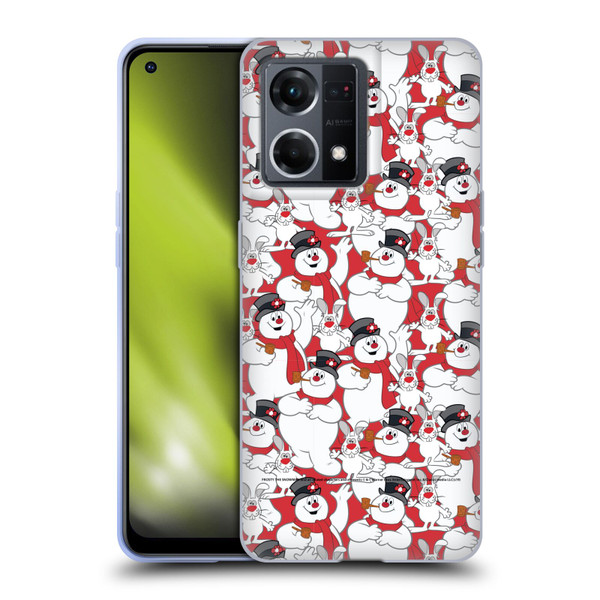 Frosty the Snowman Movie Patterns Pattern 4 Soft Gel Case for OPPO Reno8 4G