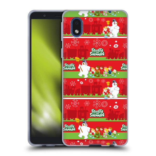 Frosty the Snowman Movie Patterns Pattern 1 Soft Gel Case for Samsung Galaxy A01 Core (2020)