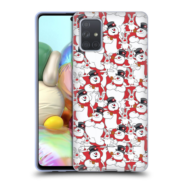 Frosty the Snowman Movie Patterns Pattern 4 Soft Gel Case for Samsung Galaxy A71 (2019)