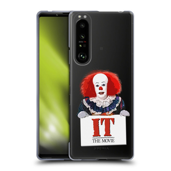 IT Television Miniseries Graphics Pennywise Soft Gel Case for Sony Xperia 1 III