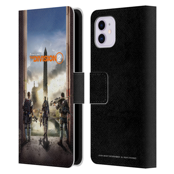 Tom Clancy's The Division 2 Characters Key Art Leather Book Wallet Case Cover For Apple iPhone 11
