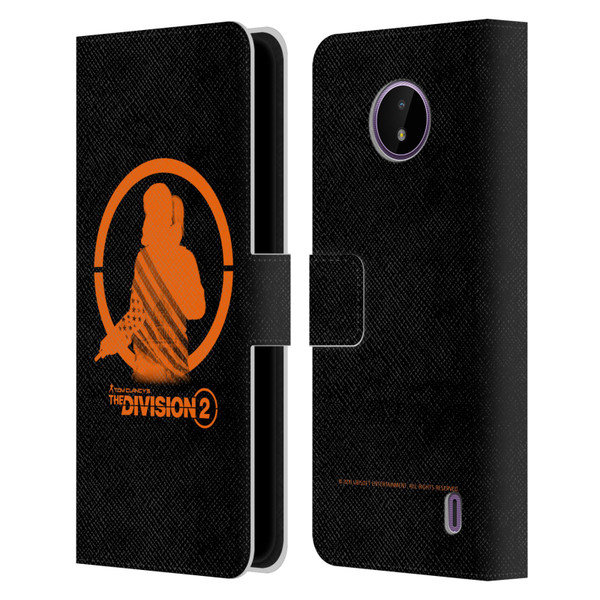 Tom Clancy's The Division 2 Characters Female Agent Leather Book Wallet Case Cover For Nokia C10 / C20