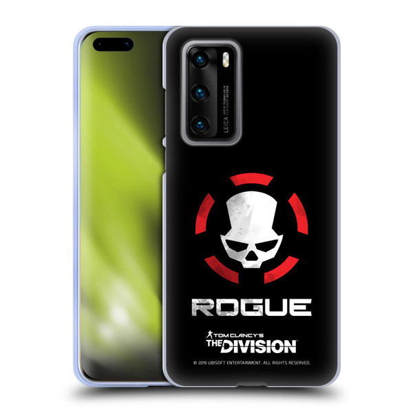 Tom Clancy's The Division Dark Zone Rouge Logo Soft Gel Case for Huawei P40 5G