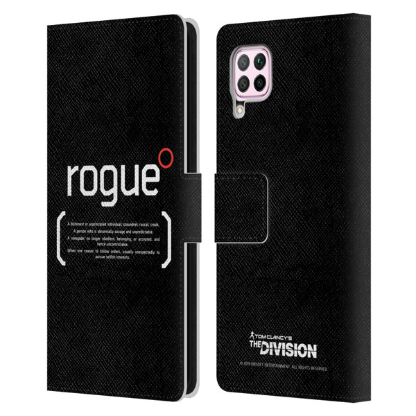 Tom Clancy's The Division Dark Zone Rouge 1 Leather Book Wallet Case Cover For Huawei Nova 6 SE / P40 Lite