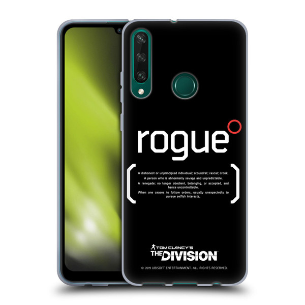 Tom Clancy's The Division Dark Zone Rouge 1 Soft Gel Case for Huawei Y6p