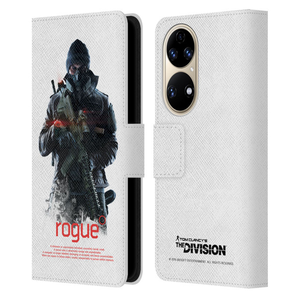 Tom Clancy's The Division Dark Zone Rouge 2 Leather Book Wallet Case Cover For Huawei P50