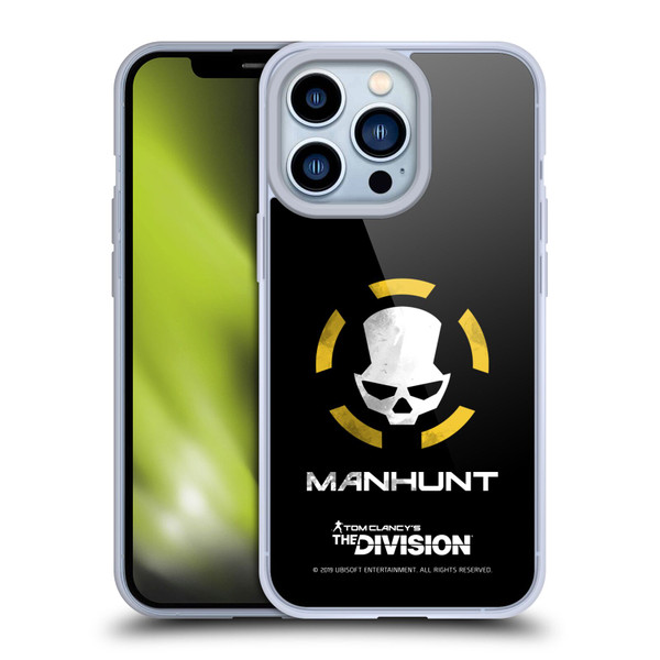 Tom Clancy's The Division Dark Zone Manhunt Logo Soft Gel Case for Apple iPhone 13 Pro