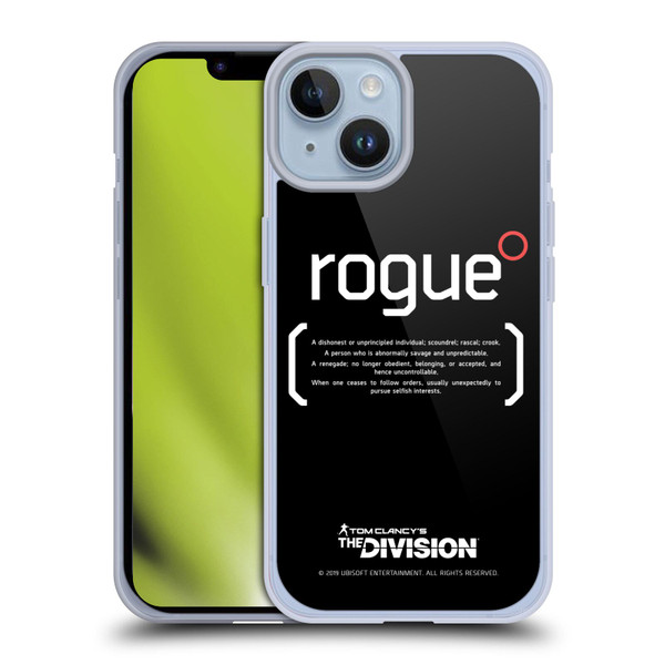 Tom Clancy's The Division Dark Zone Rouge 1 Soft Gel Case for Apple iPhone 14