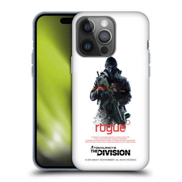 Tom Clancy's The Division Dark Zone Rouge 2 Soft Gel Case for Apple iPhone 14 Pro