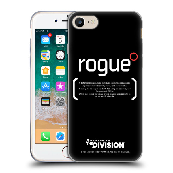 Tom Clancy's The Division Dark Zone Rouge 1 Soft Gel Case for Apple iPhone 7 / 8 / SE 2020 & 2022